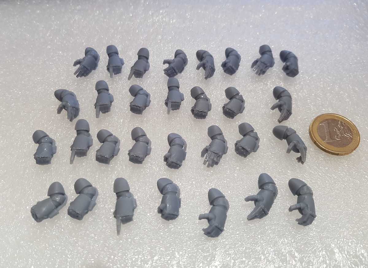 Resin printing helps creating miniatures and toy prototypes.